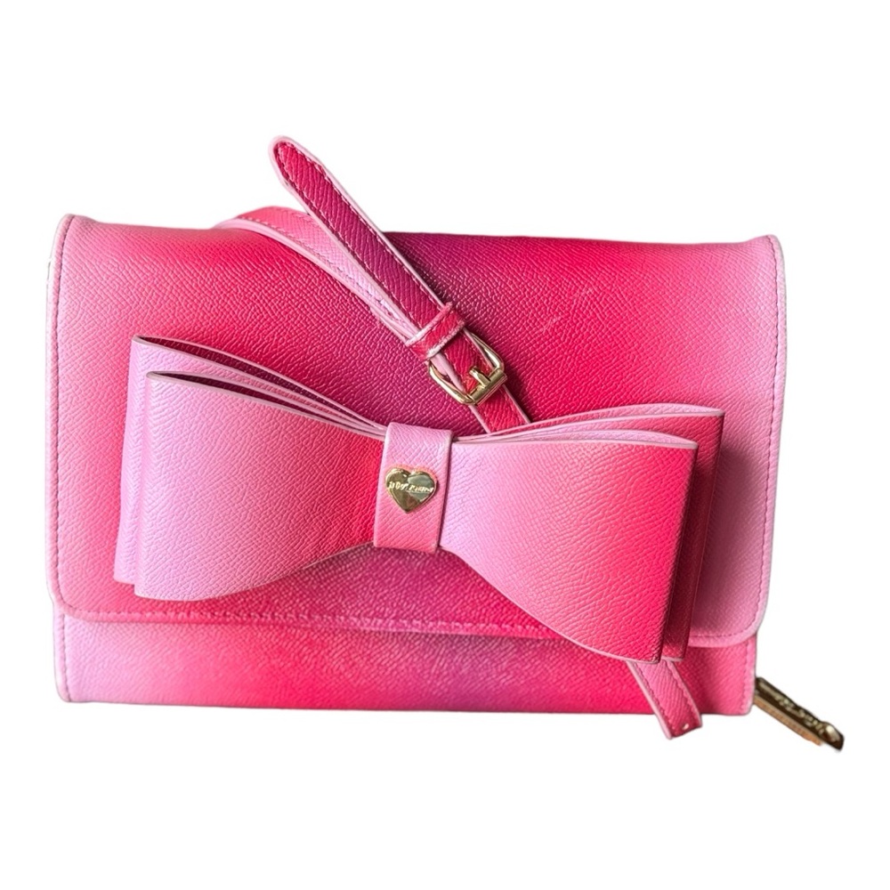 Betsey Johnson Dani Floral Printed Crossbody with Bow